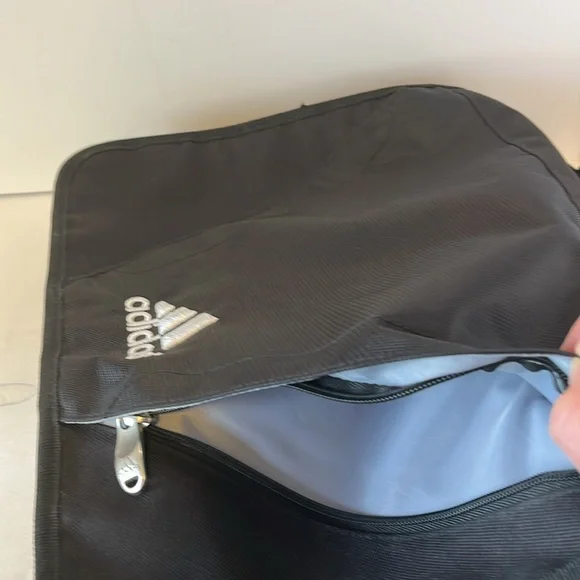 Adidas Black Laptop Bag Commuter Satchel Tote with Adjustable & Removable Strap - Picture 9 of 16